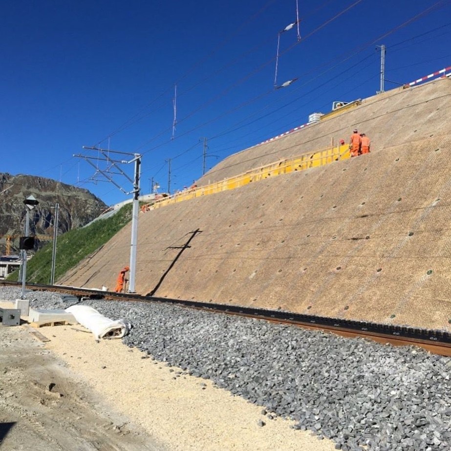 Chantier Tapis Anti Erosion Chemin Fer