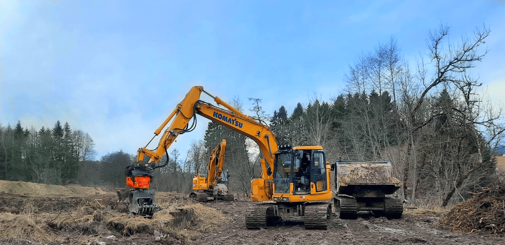 Pelleteuse PC138 P215 Komatsu